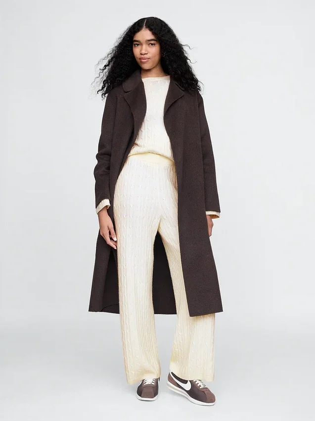 Pantalon en maille torsadée CashSoft