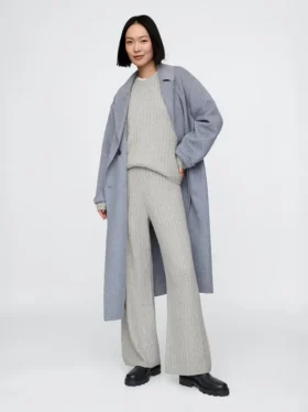 Pantalon en maille torsadée CashSoft