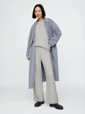 Pantalon en maille torsadée CashSoft
