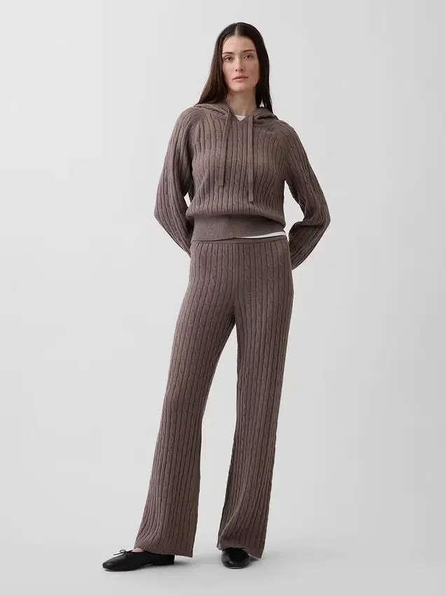 Pantalon en maille torsadée CashSoft