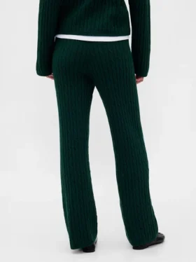 Pantalon en maille torsadée CashSoft