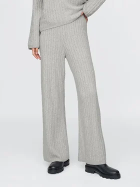 Pantalon en maille torsadée CashSoft