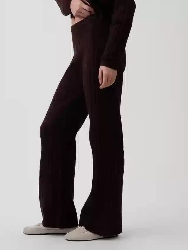 Pantalon en maille torsadée CashSoft