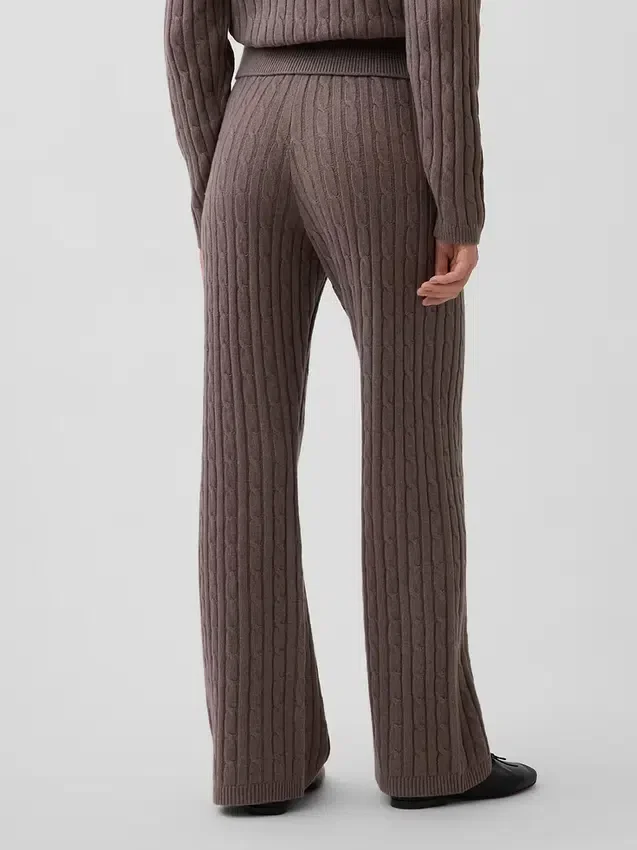 Pantalon en maille torsadée CashSoft