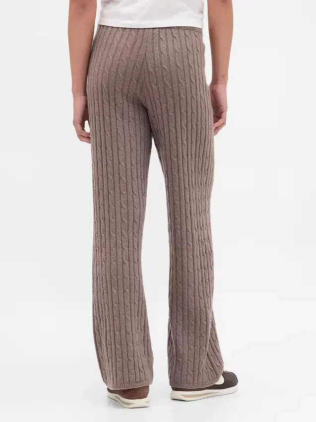 Pantalon en maille torsadée CashSoft