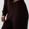 Pantalon en maille torsadée CashSoft