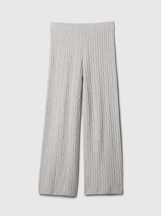Pantalon en maille torsadée CashSoft