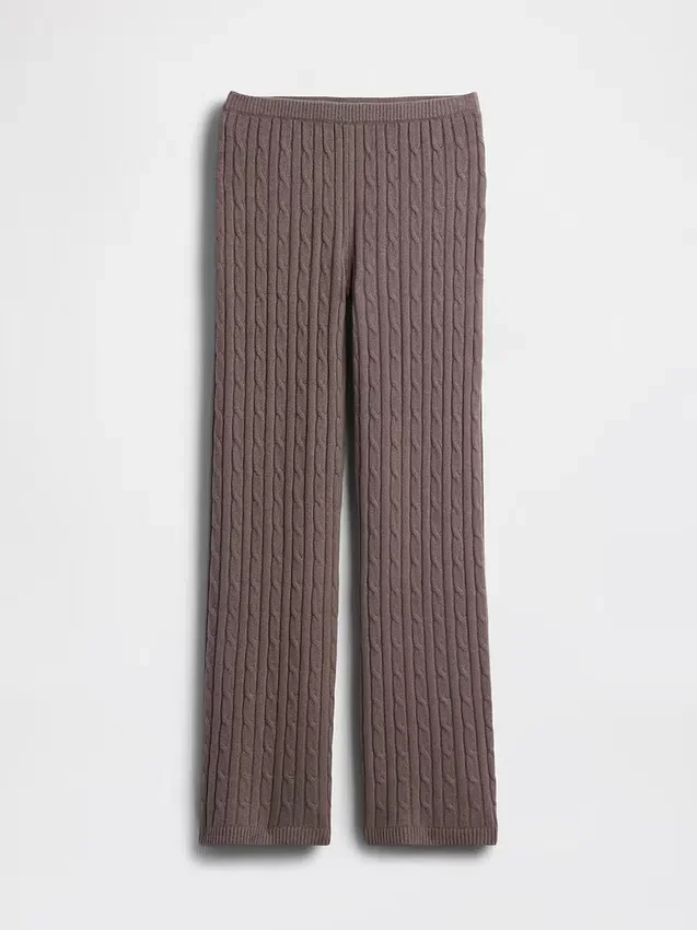 Pantalon en maille torsadée CashSoft