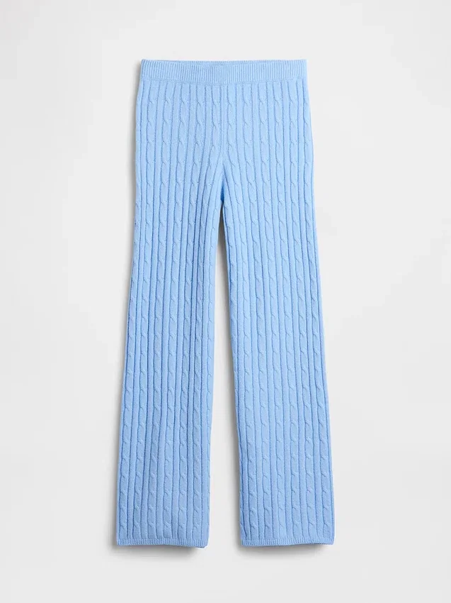 Pantalon en maille torsadée CashSoft