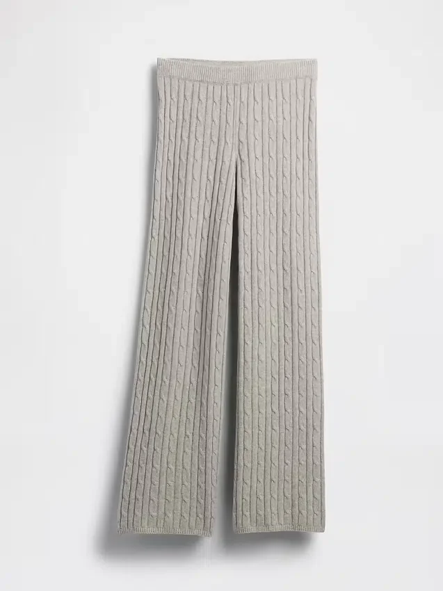 Pantalon en maille torsadée CashSoft