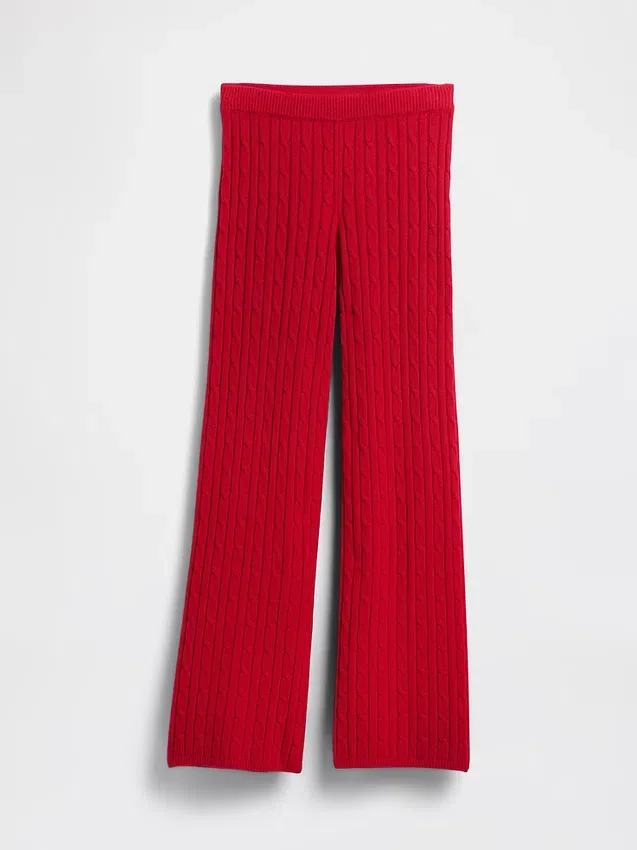 Pantalon en maille torsadée CashSoft