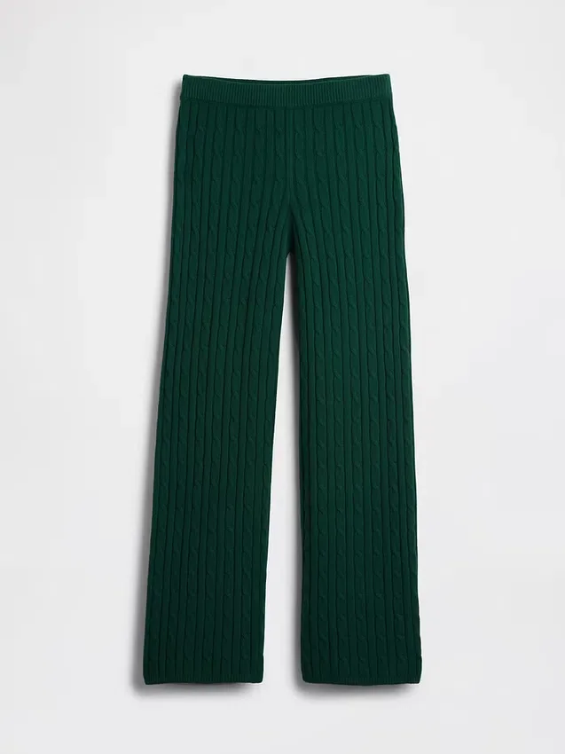 Pantalon en maille torsadée CashSoft