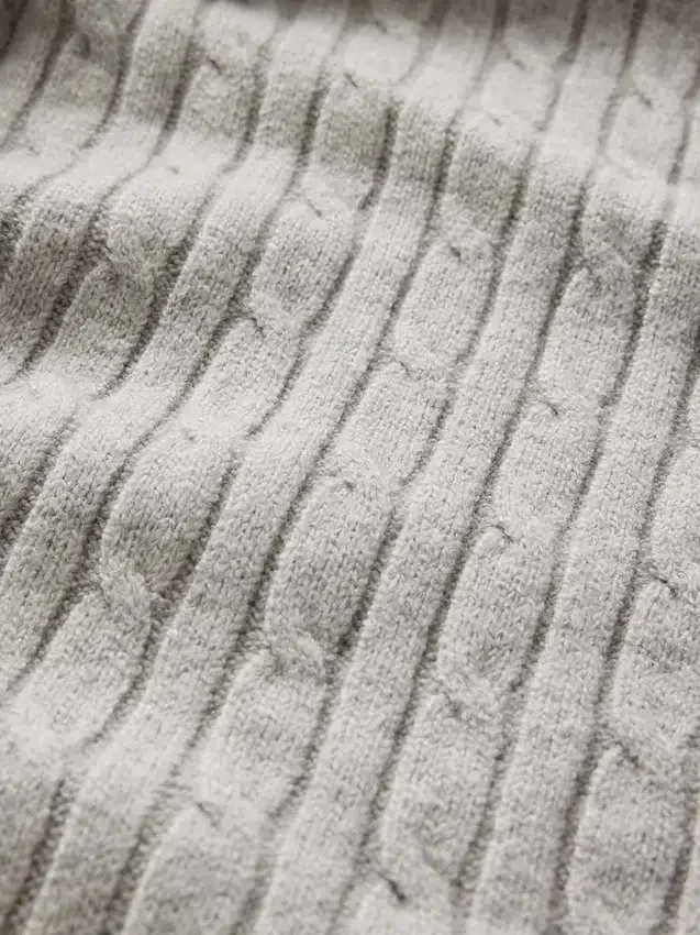 Pantalon en maille torsadée CashSoft