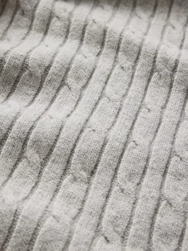 Pantalon en maille torsadée CashSoft