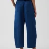 Pantalon facile à enfiler en denim de gaze de coton