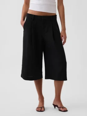 Pantalon-jupe taille basse
