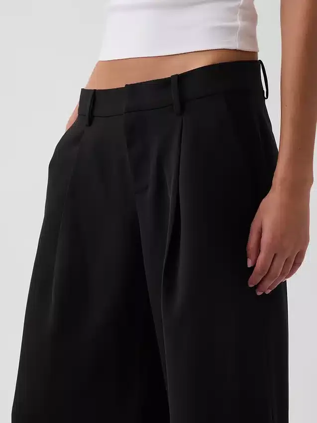 Pantalon-jupe taille basse