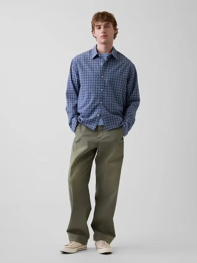 Pantalon kaki ample