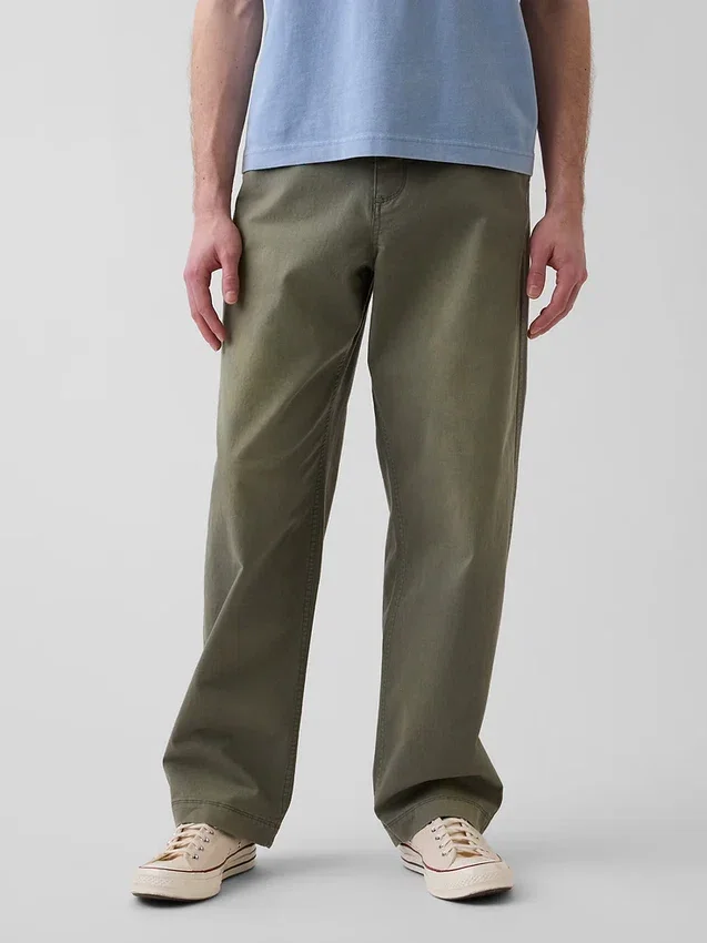Pantalon kaki ample