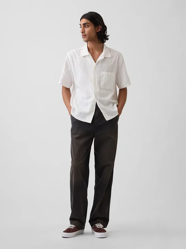 Pantalon kaki ample