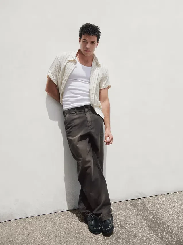 Pantalon kaki ample