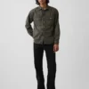 Pantalon kaki ample en sergé épais style années 90