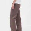 Pantalon kaki ample en sergé épais style années 90