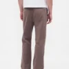 Pantalon kaki ample en sergé épais style années 90