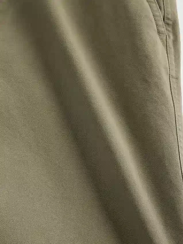 Pantalon kaki ample en sergé épais style années 90