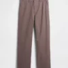 Pantalon kaki ample en sergé épais style années 90