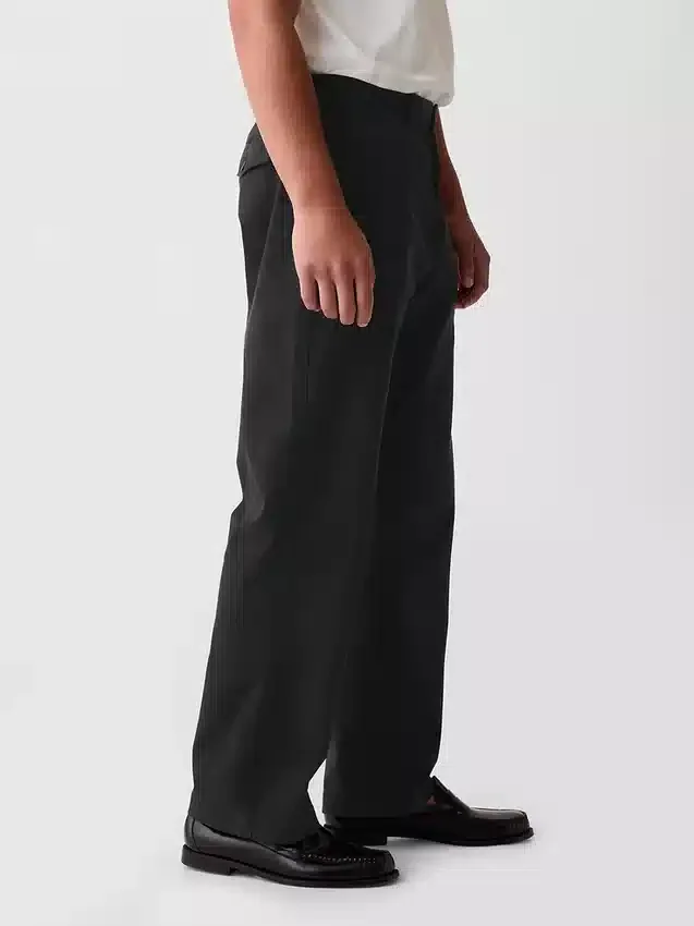 Pantalon kaki ample style années 90