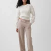 Pantalon kaki ample taille basse style années 90