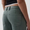 Pantalon kaki ample taille basse style années 90
