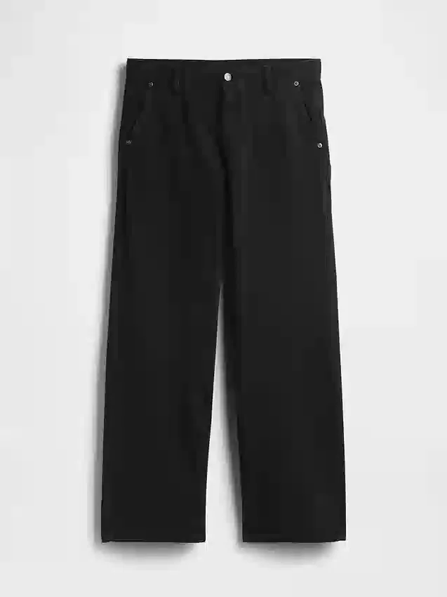Pantalon kaki ample taille basse style années 90
