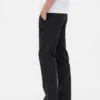 Pantalon kaki droit décontracté en sergé épais