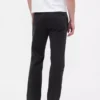Pantalon kaki droit décontracté en sergé épais