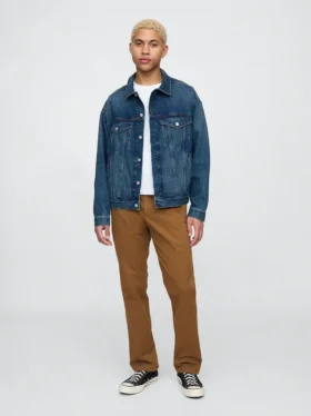 Pantalon kaki droit moderne
