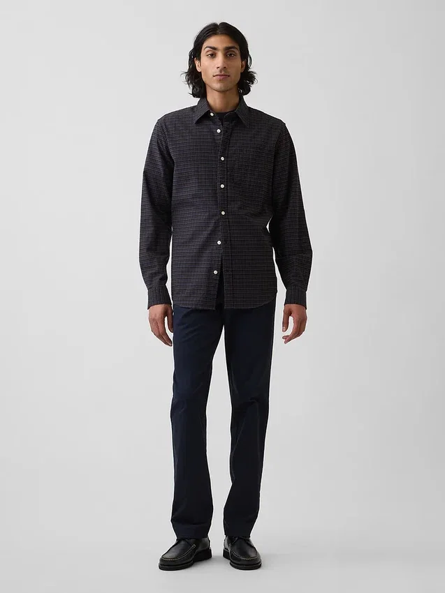 Pantalon kaki droit moderne