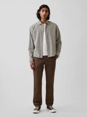 Pantalon kaki droit moderne