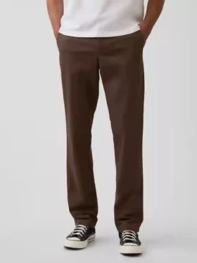 Pantalon kaki droit moderne