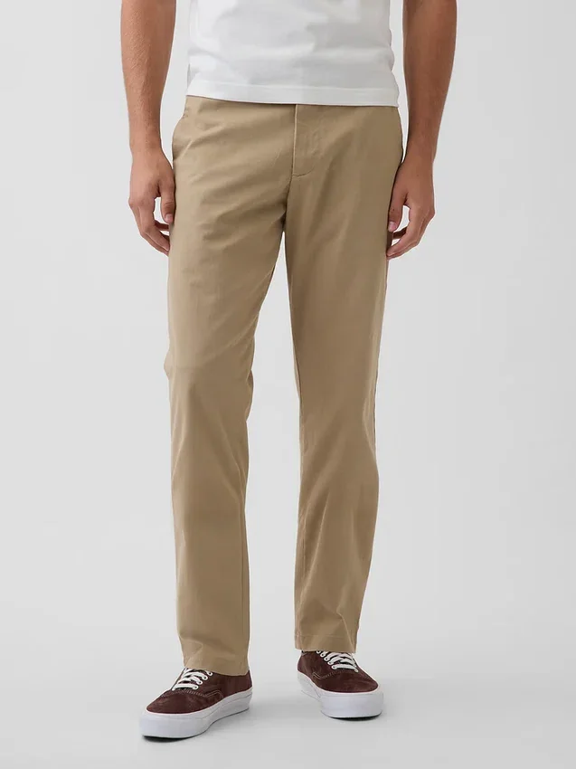 Pantalon kaki droit moderne