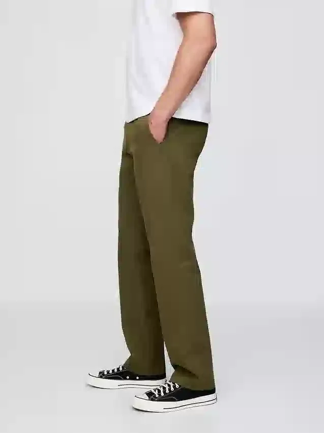 Pantalon kaki droit moderne