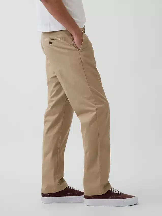 Pantalon kaki droit moderne
