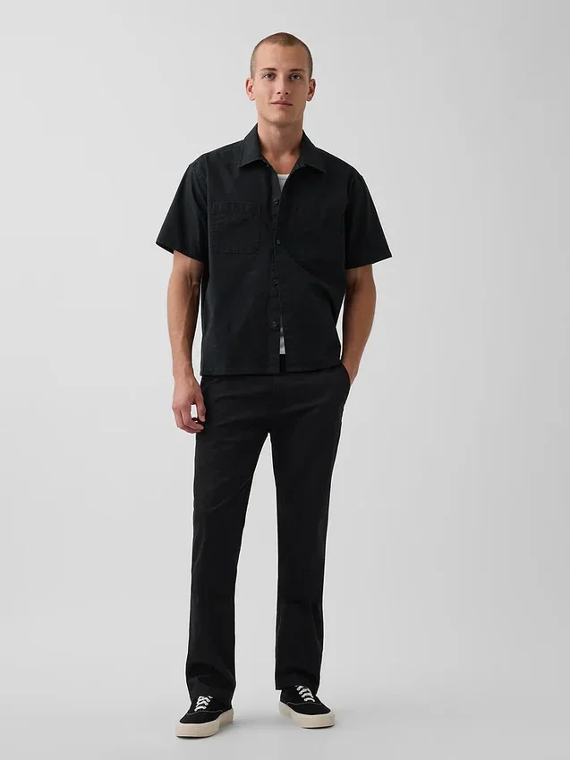 Pantalon kaki droit moderne