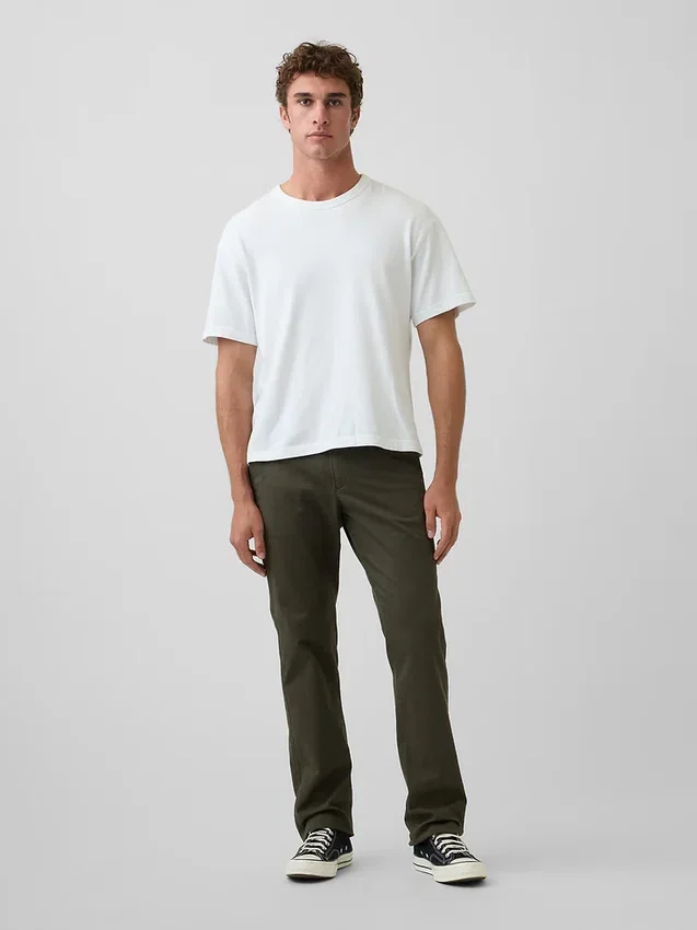Pantalon kaki droit moderne