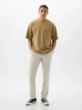 Pantalon kaki slim hybride