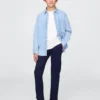 Pantalon kaki stretch coupe droite pour enfants