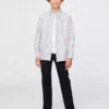 Pantalon kaki stretch coupe droite pour enfants