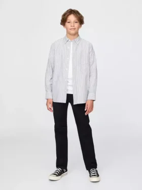 Pantalon kaki stretch coupe droite pour enfants