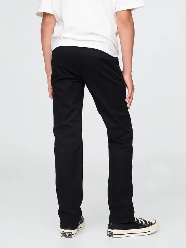 Pantalon kaki stretch coupe droite pour enfants